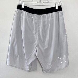 Ten Thousand Interval Shors Mens M Light Gray‎ Lined 9"Inseam Athleisure Gym